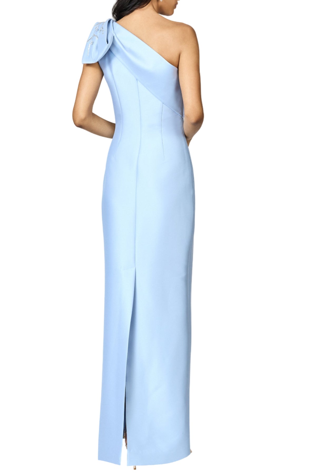 Embellished Olivia Gown in Glacial Blue