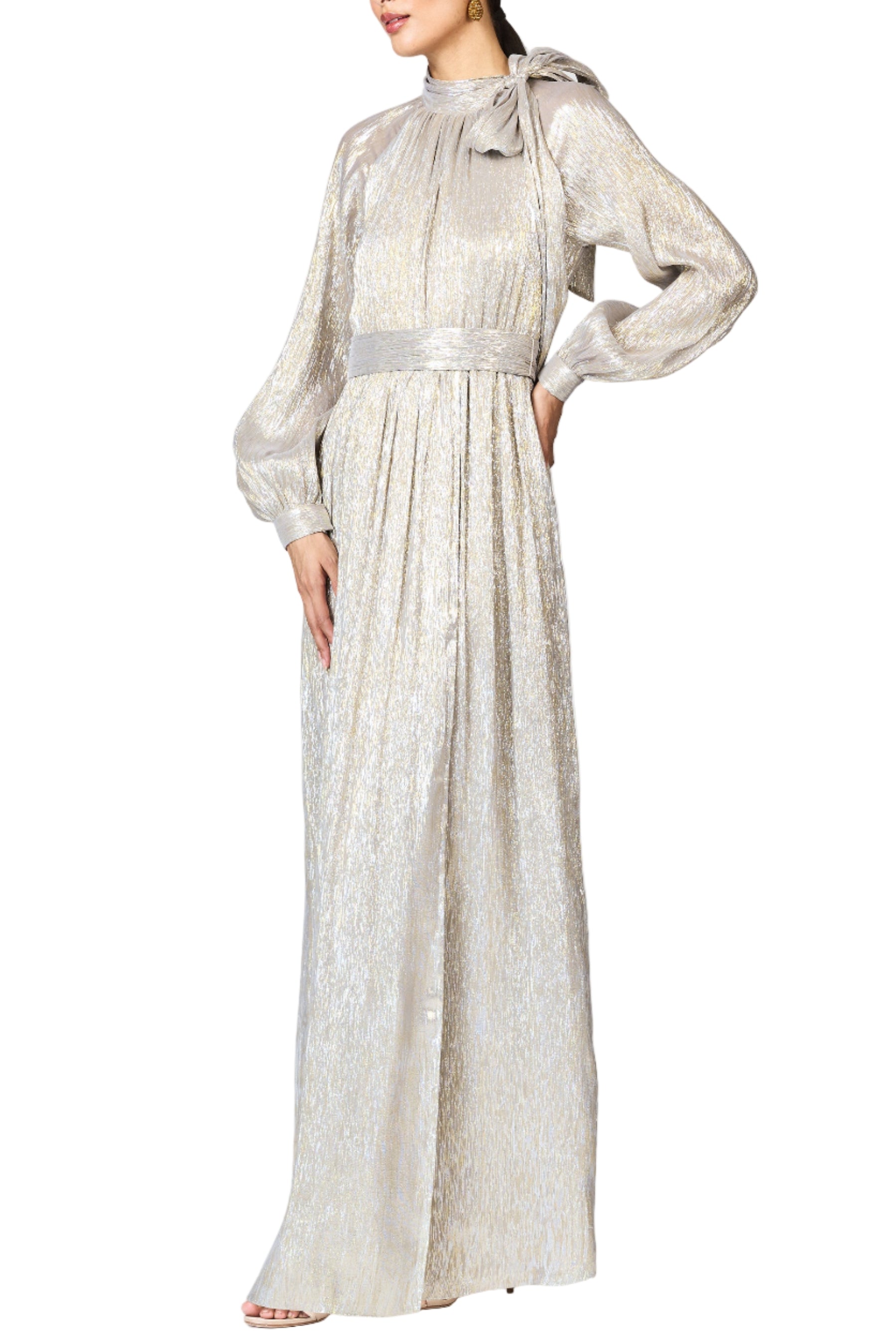 Metallic Vera Gown in Metallic
