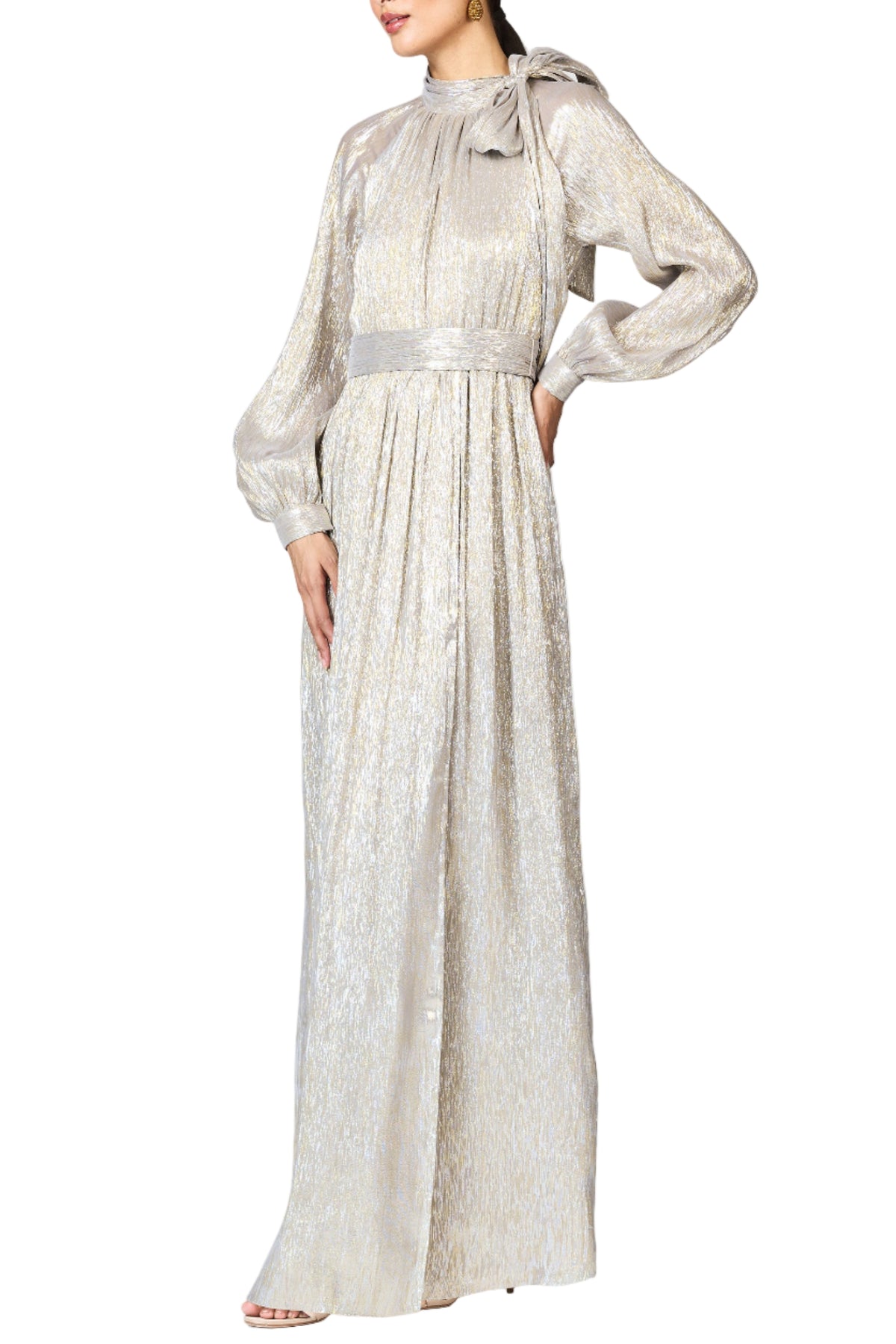 Metallic Vera Gown in Metallic