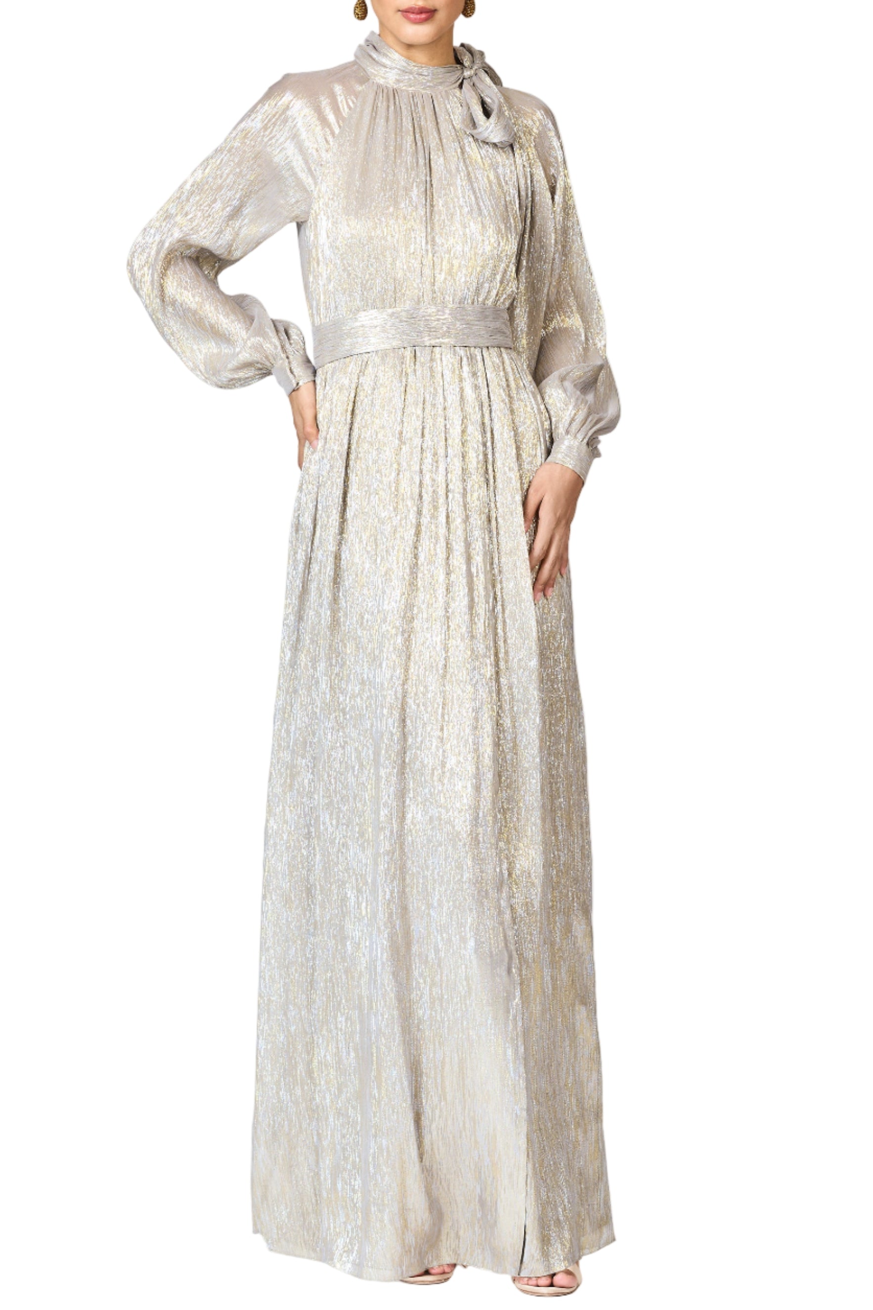 Metallic Vera Gown in Metallic