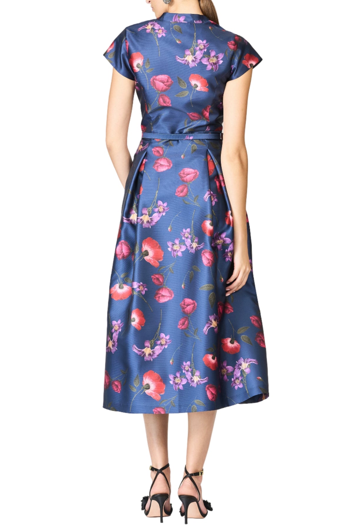 Martine Dress in Midnight Jardin