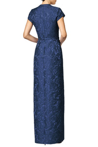 Cloque Justine Gown in Midnight