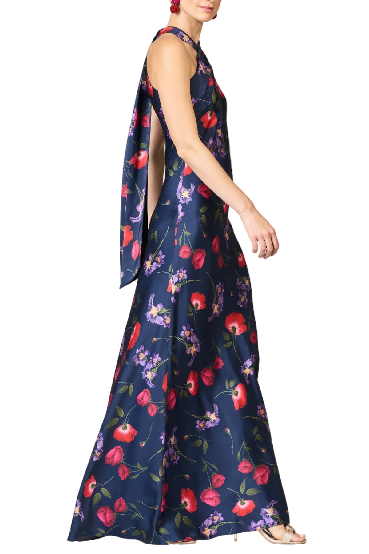 Laurant Gown in Midnight Jardin