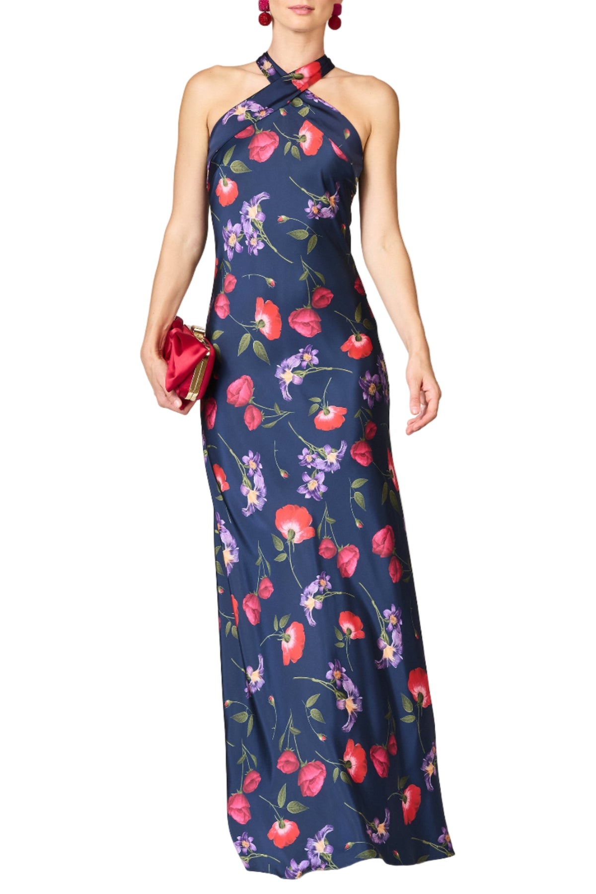 Laurant Gown in Midnight Jardin