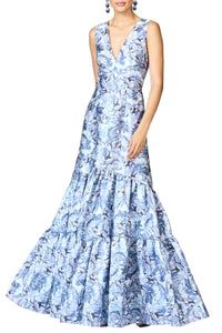 Rori Gown in Frozen Flora