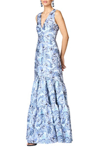 Rori Gown in Frozen Flora