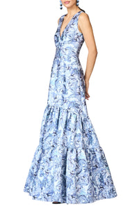 Rori Gown in Frozen Flora