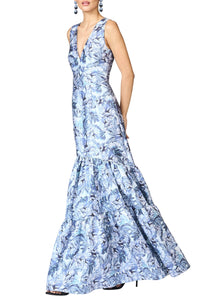 Rori Gown in Frozen Flora