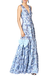 Rori Gown in Frozen Flora