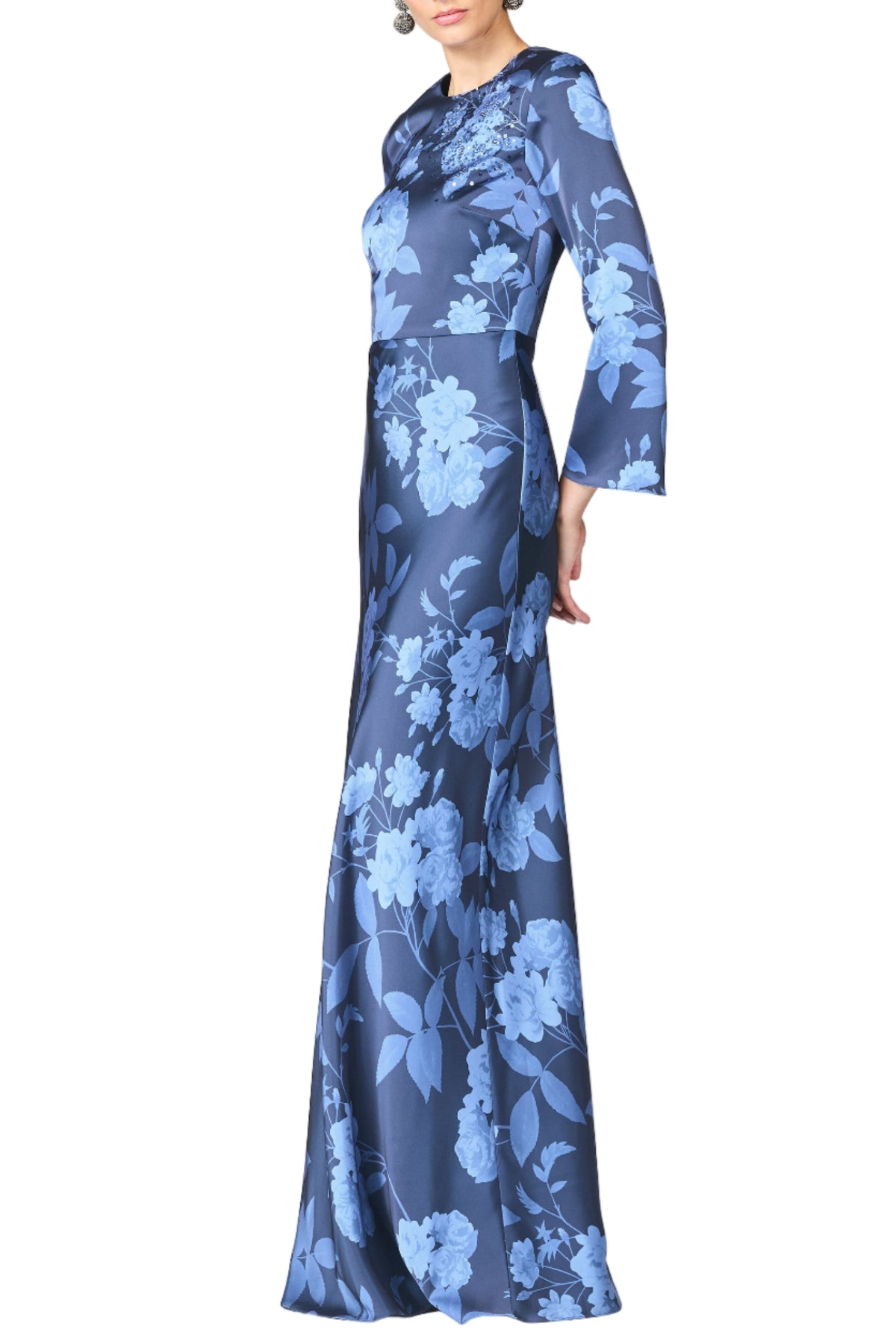 Embellished Alex Gown in Galaxy Roses