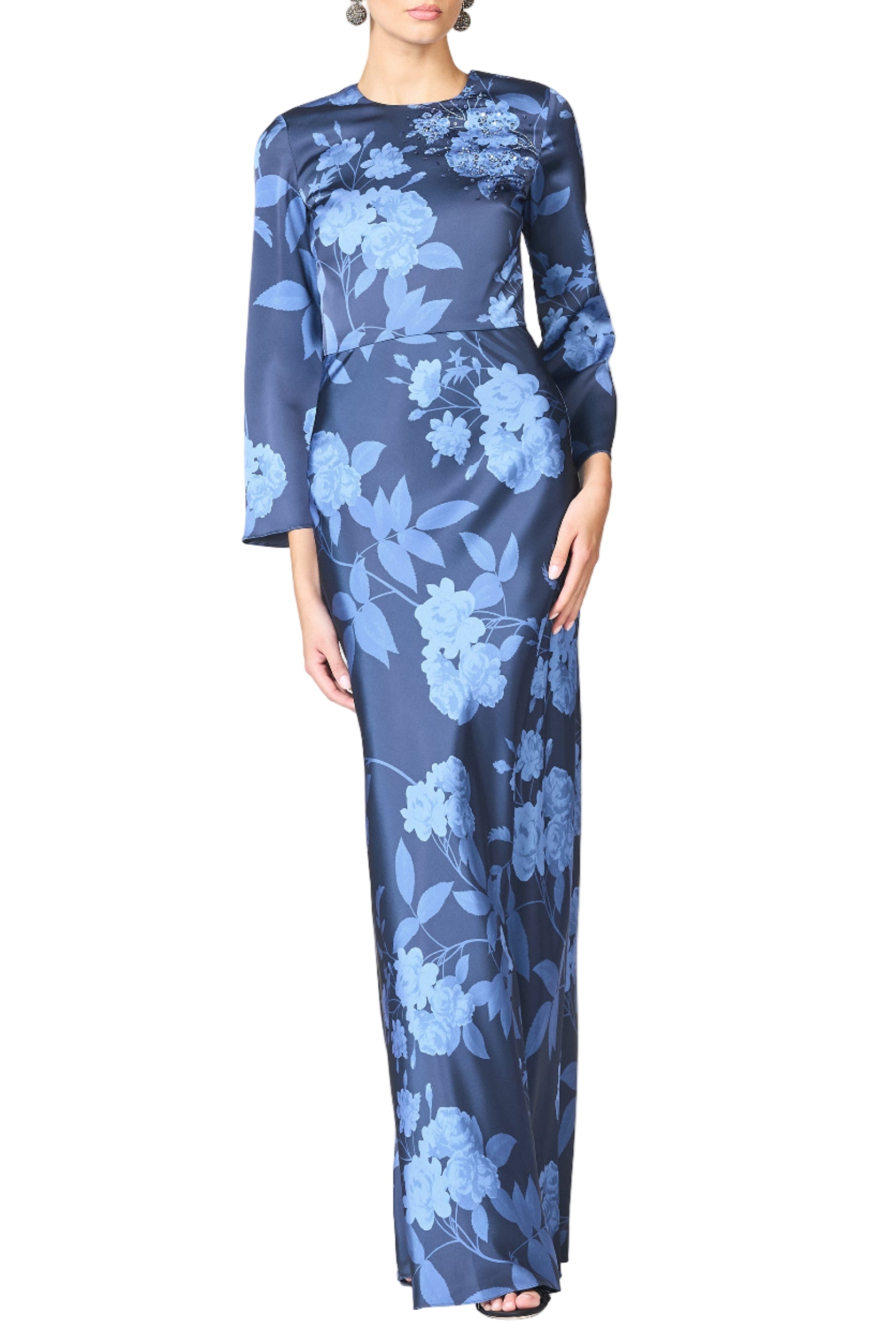 Embellished Alex Gown in Galaxy Roses