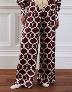 Melia Twill Trouser in Loop Brown