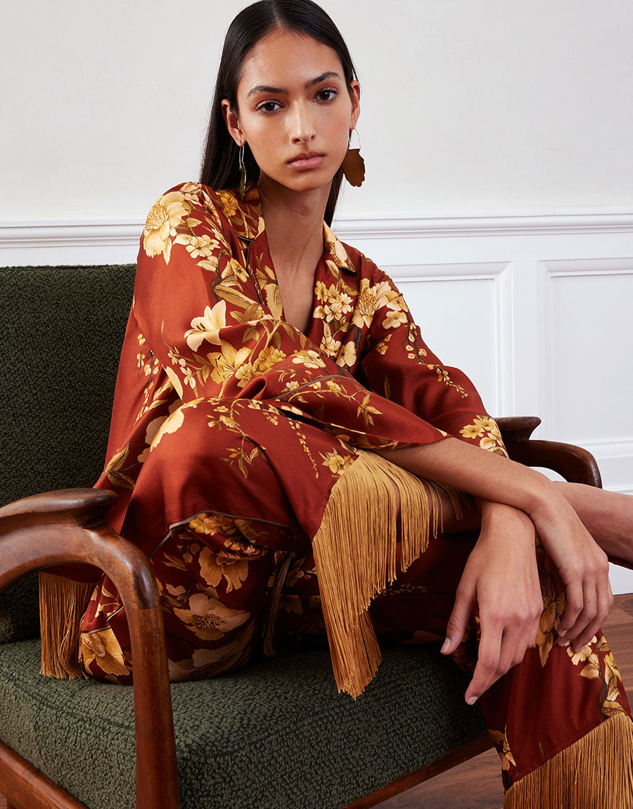 Calliope Twill Jacket in Cherry Blossom Brown