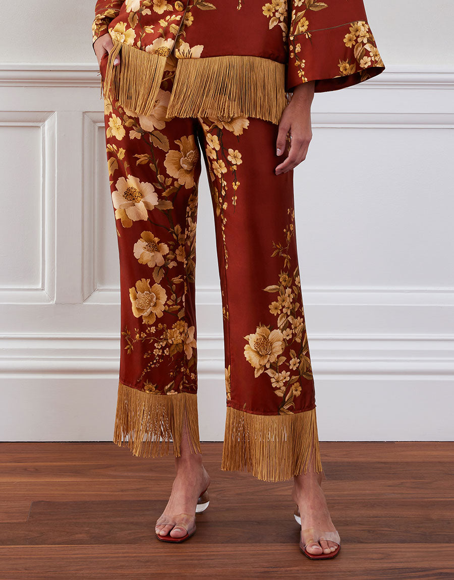 Haven Twill Trouser in Cherry Blossom Brown