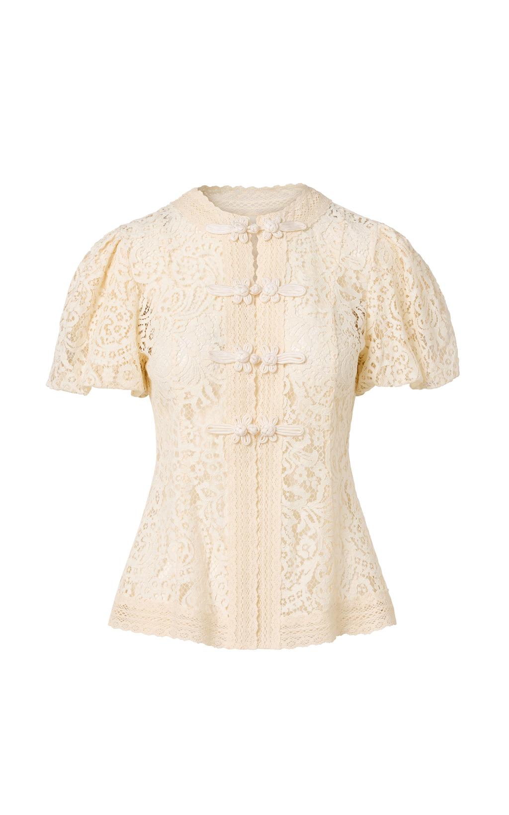 Augusta Lace Top in Fleurette Lace