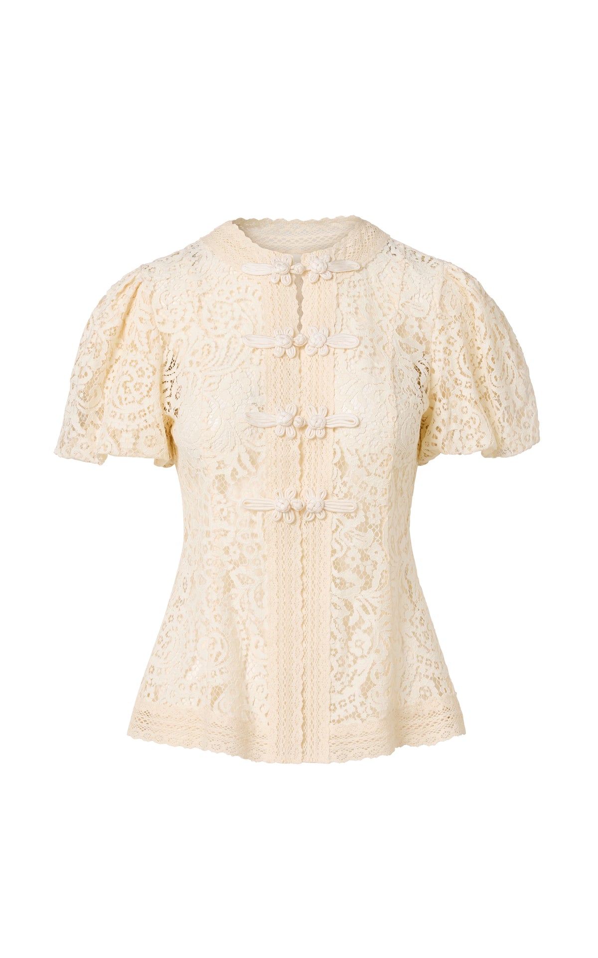 Augusta Lace Top in Fleurette Lace