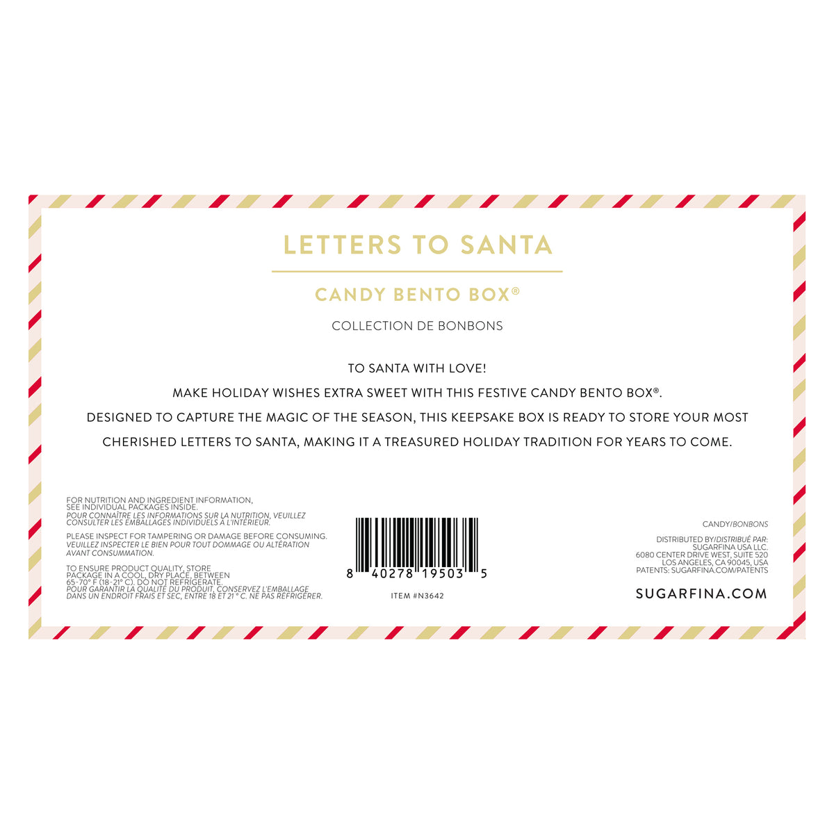 Letters to Santa 2-Piece Bento Box