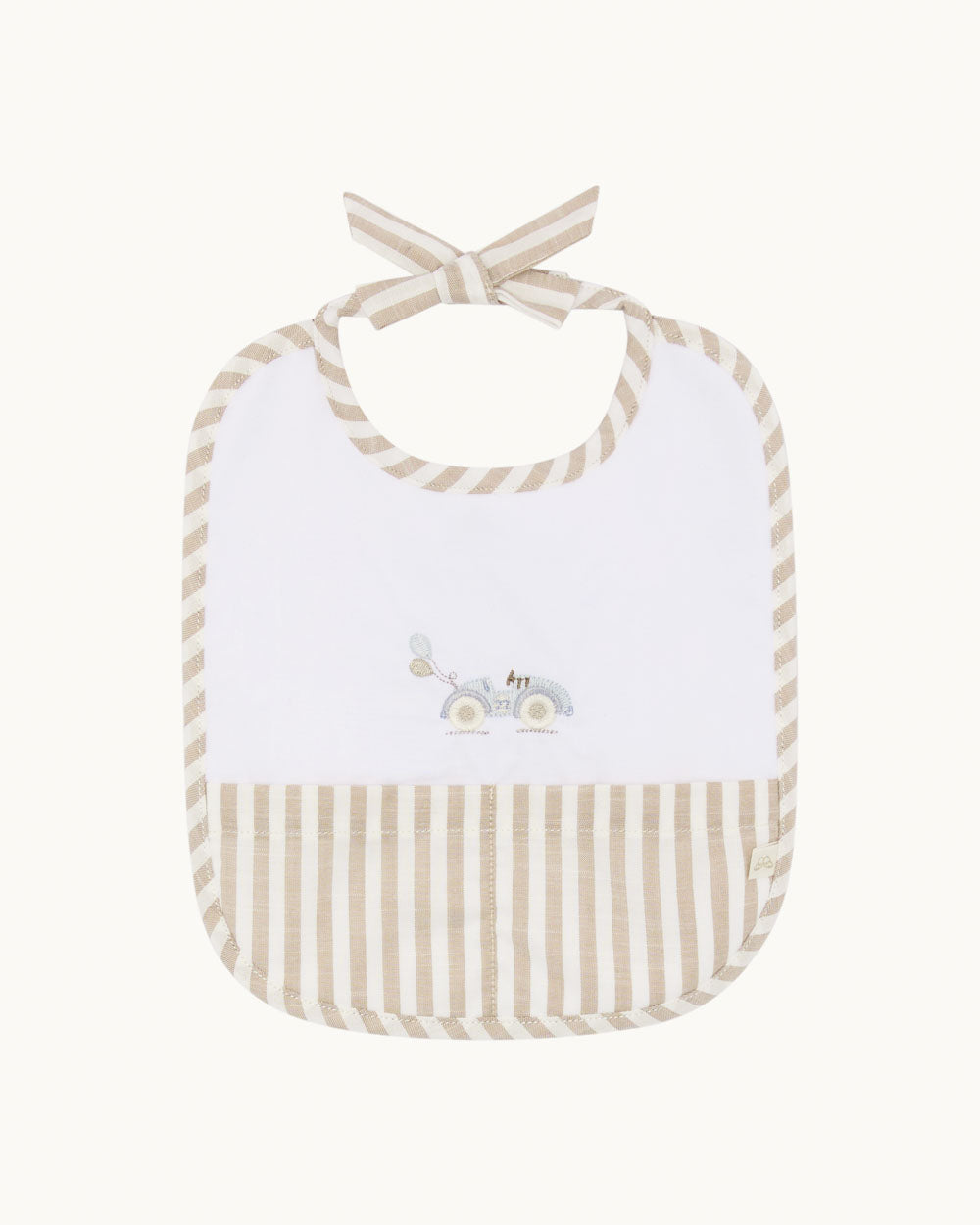 April Race Car Bib, Set of 2