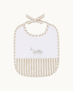 April Race Car Bib, Set of 2