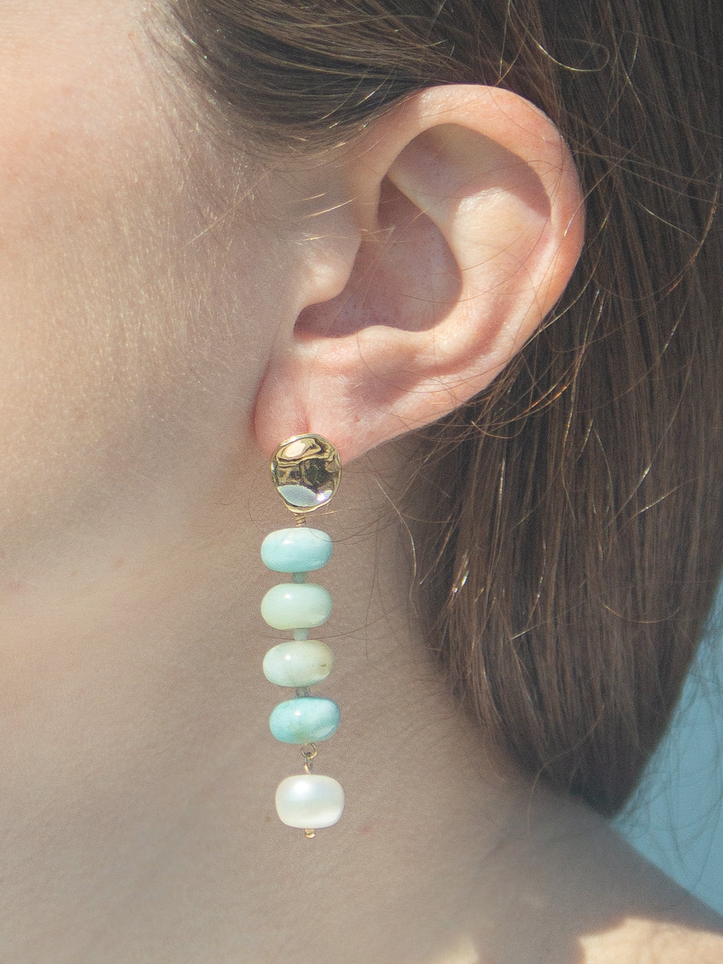 Rachel Earrings in Blue & Green