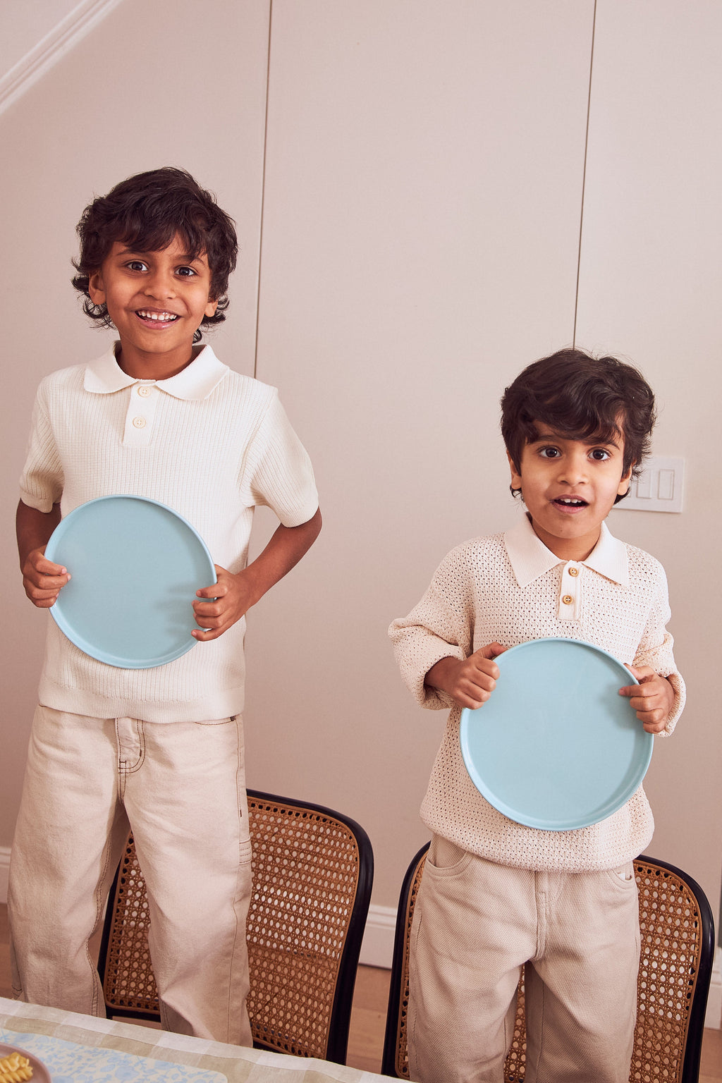 4 Plate Set in Seafoam