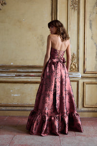 The Regina Dress in Deco Rose Baroque Floral