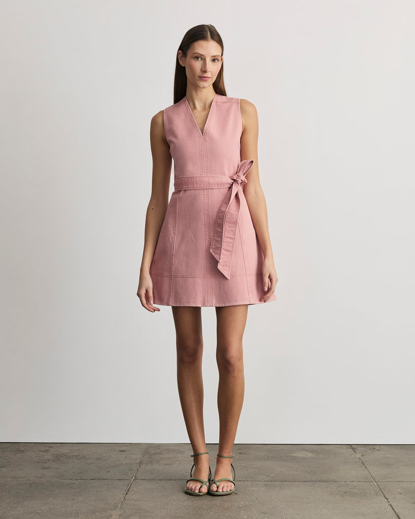 Reina Dress in Rose Quartz