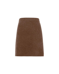 Rhodes Cashmere Skirt in Taupe