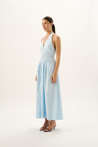 Maddie Halter Dress in Powderblue