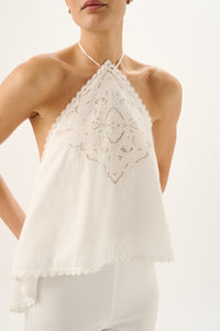 Marianne Halter Top in White