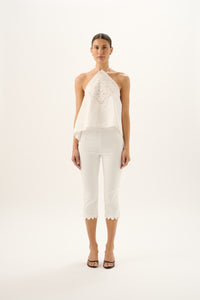 Marianne Halter Top in White