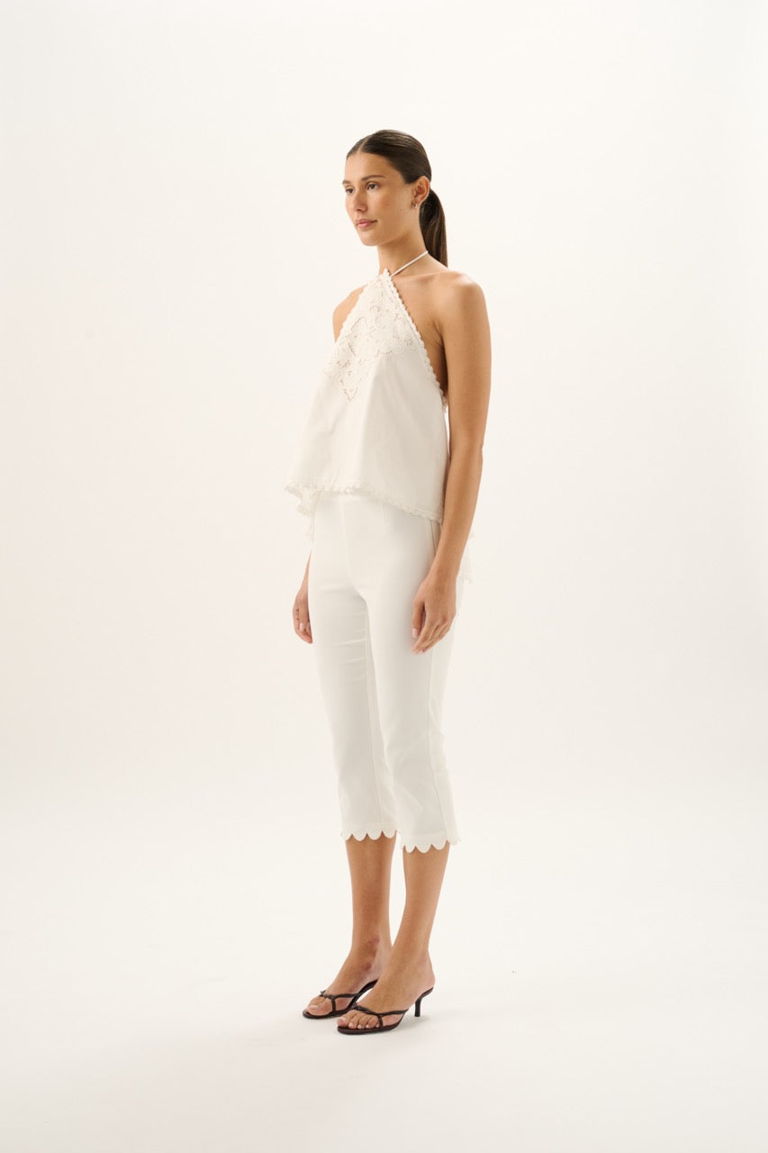 Marianne Halter Top in White