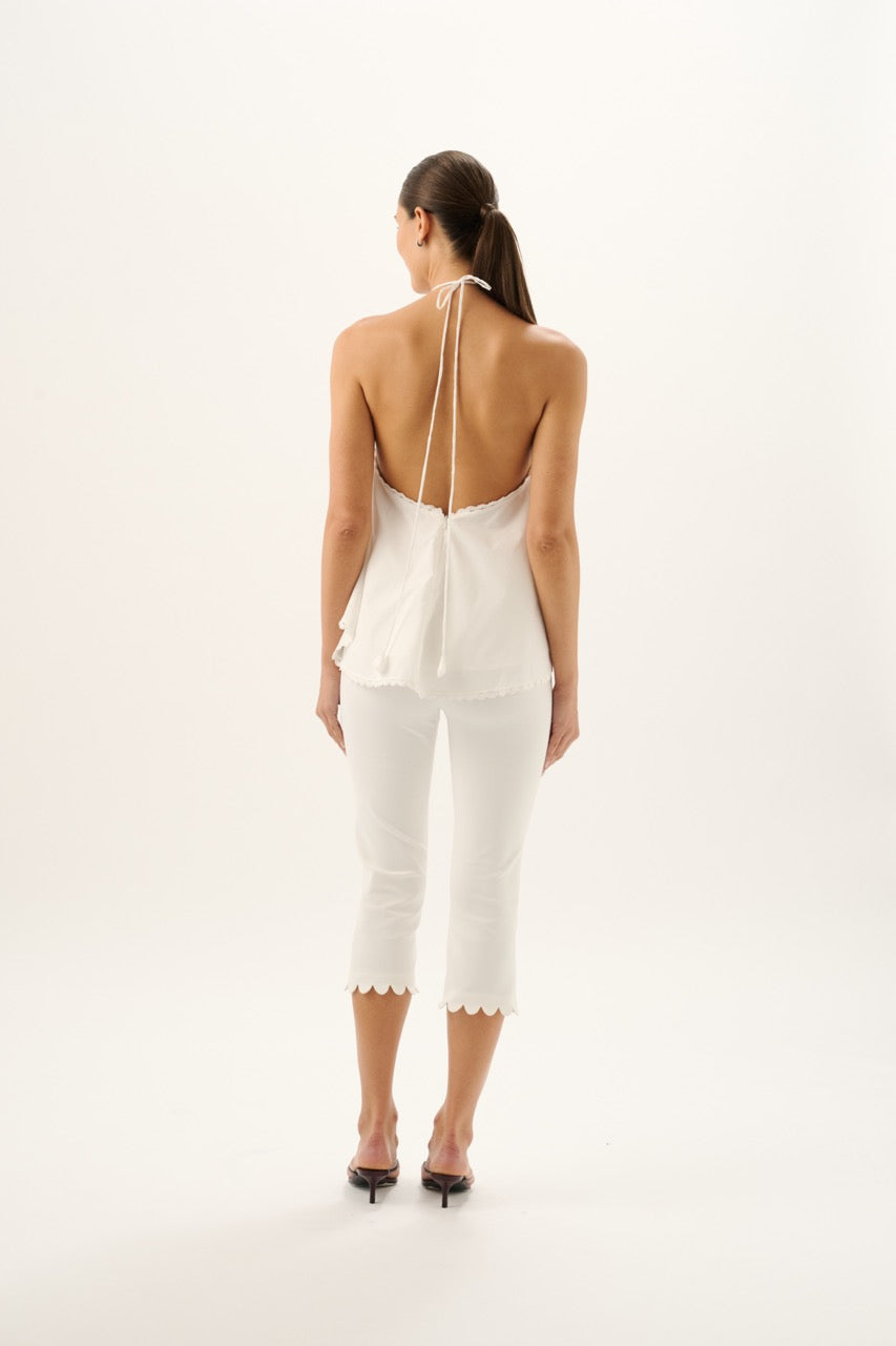 Marianne Halter Top in White