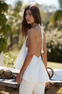 Marianne Halter Top in White