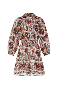 Robin Dress in Batik Vine Ivory