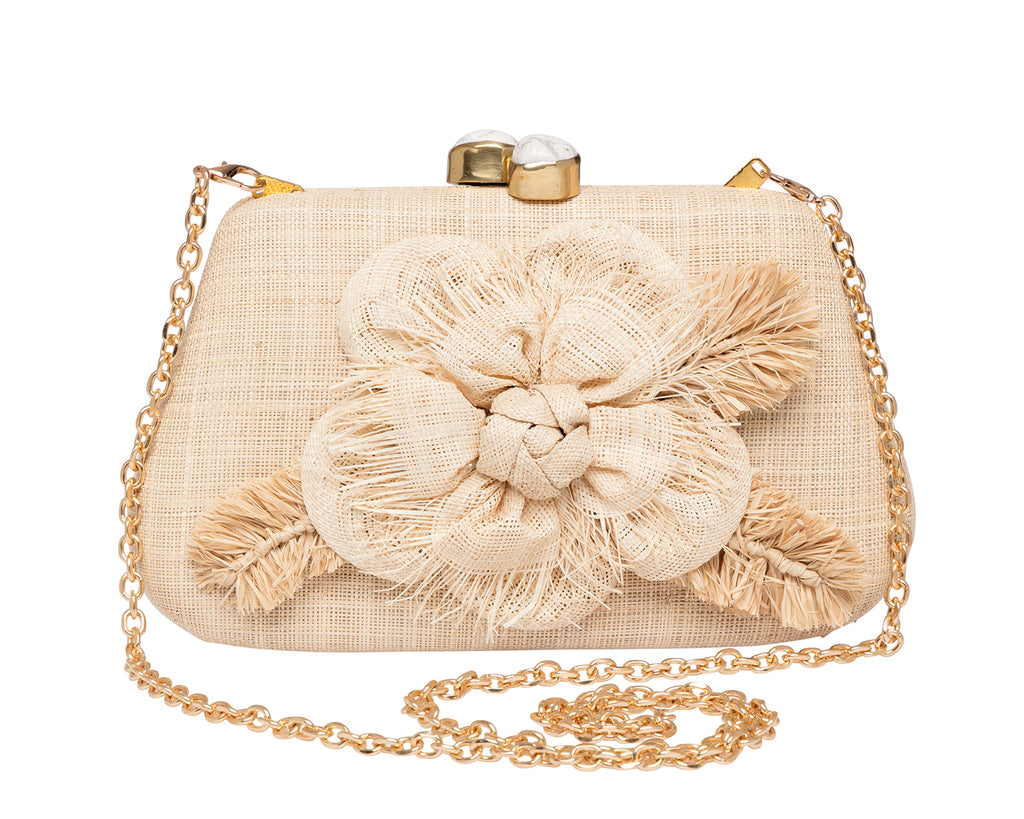 Rosie Clutch in Natural