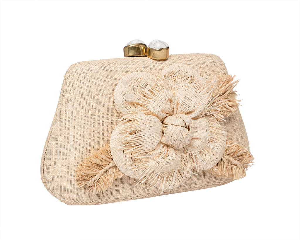 Rosie Clutch in Natural