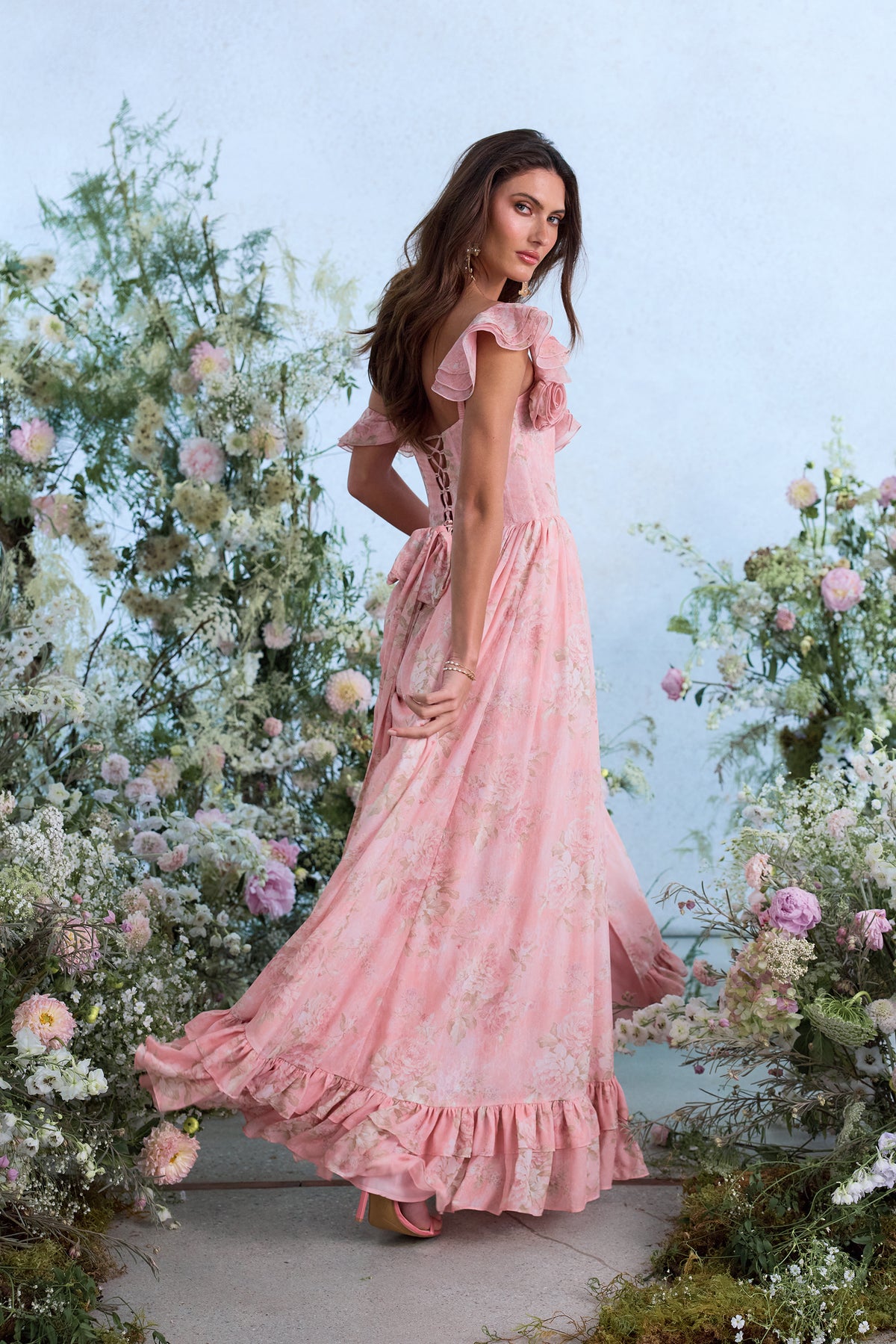 rose design dress Rose Petals Gown Teuta Matoshi