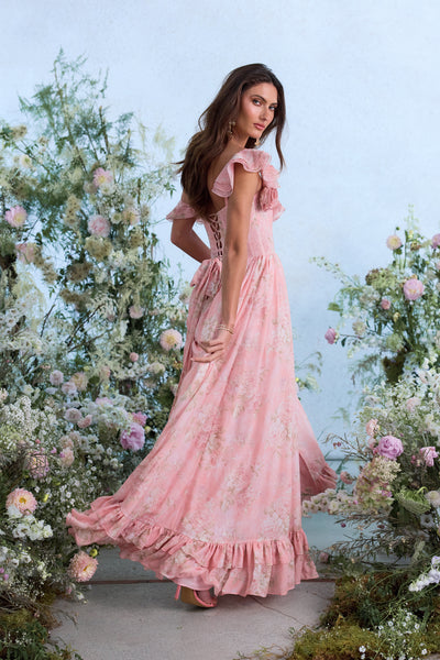 rose pink dress The Rosetta Dress in Light Pink Tapestry Rose