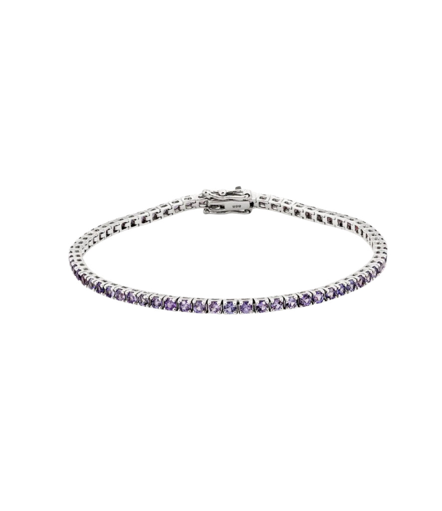 Lilac Sapphire Tennis Bracelet - Roxanne First