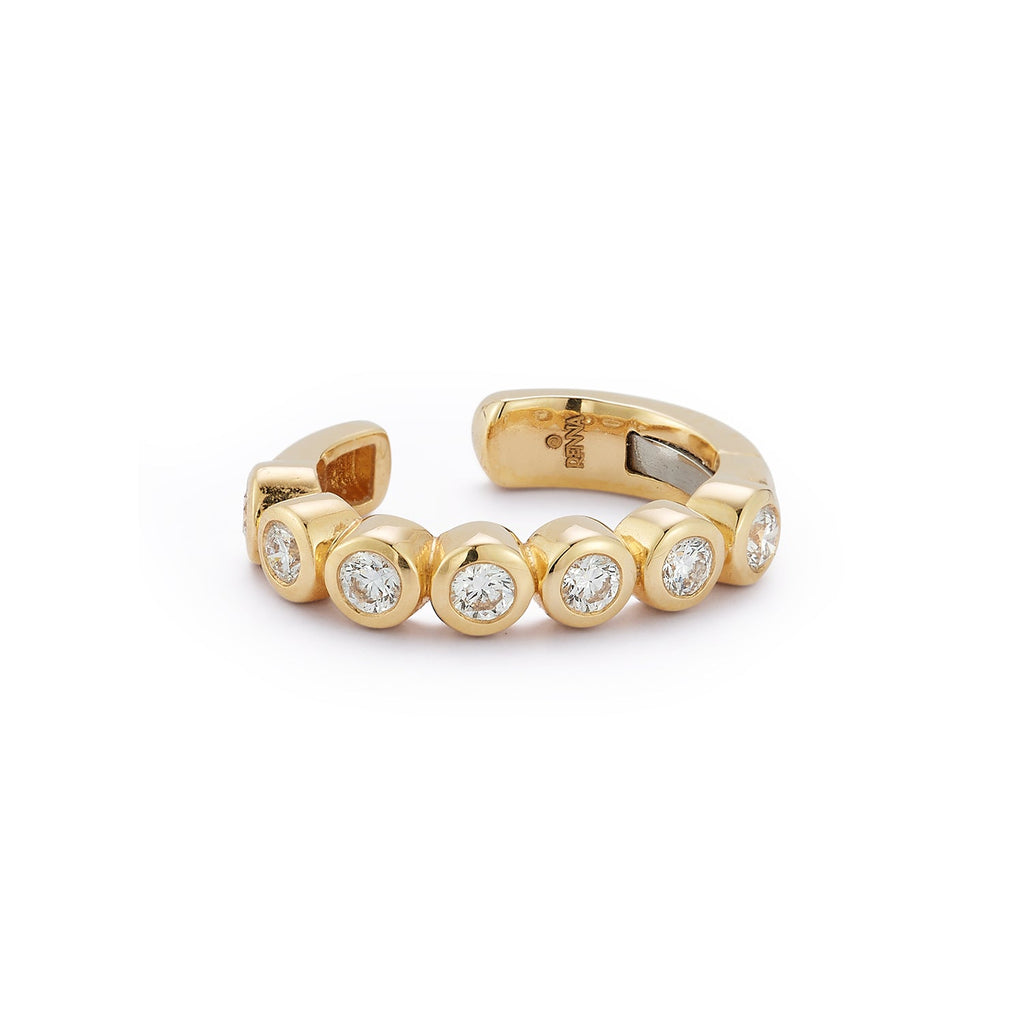 Bubble Ear Cuff in Diamond