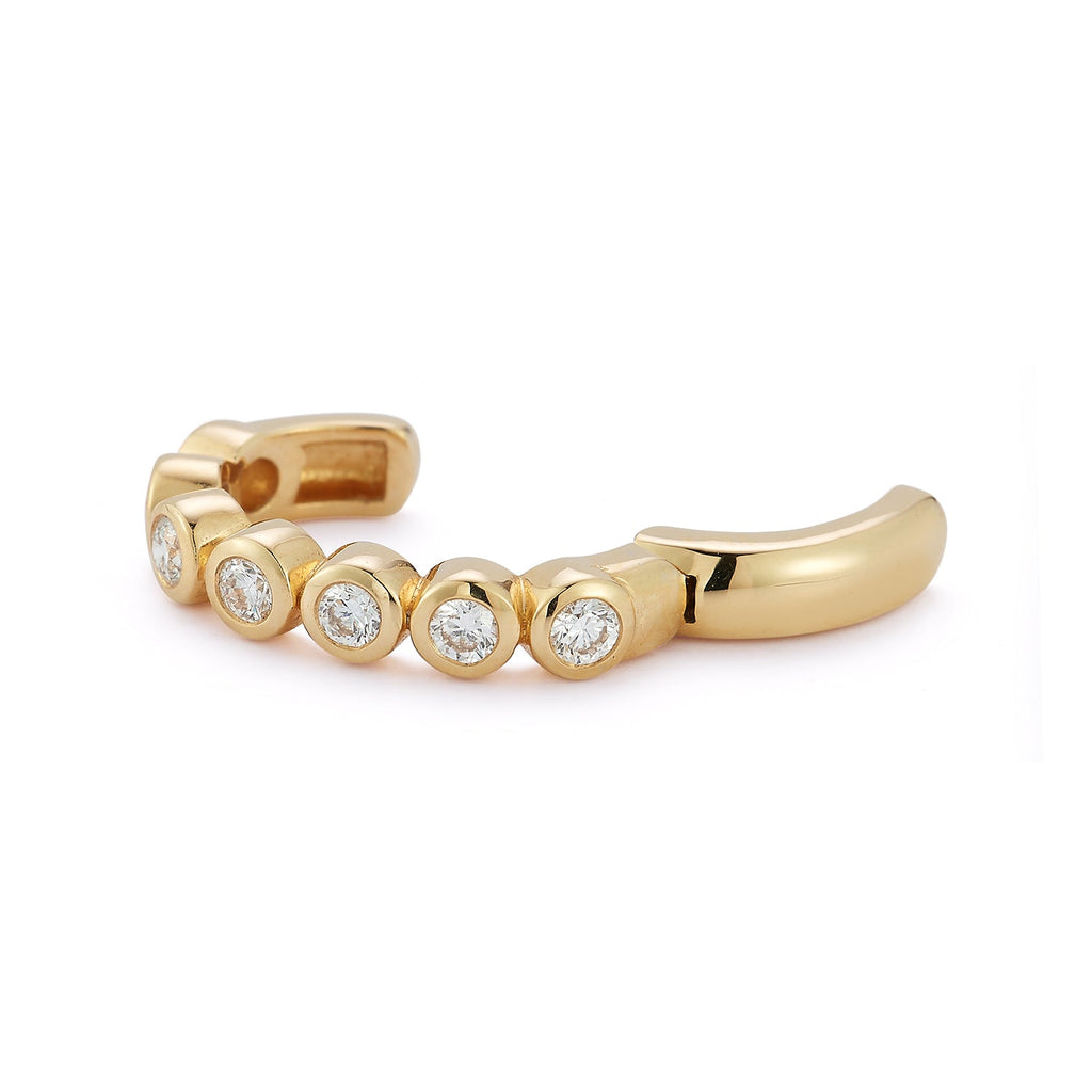 Bubble Ear Cuff in Diamond