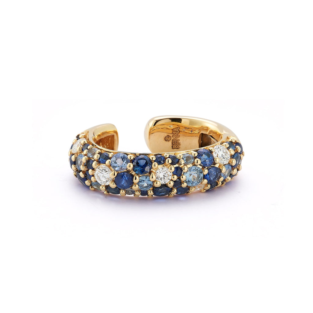 Tidepool Ear Cuff in Sapphire