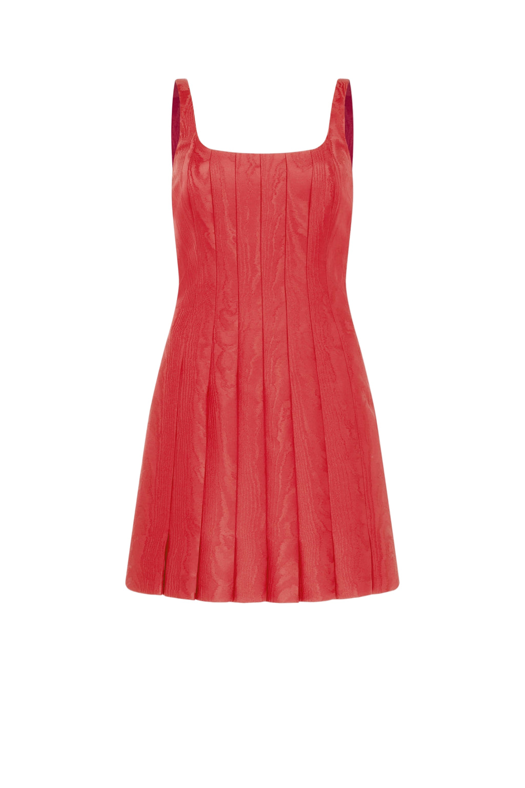 Sascha Dress In Red Moire Mikado