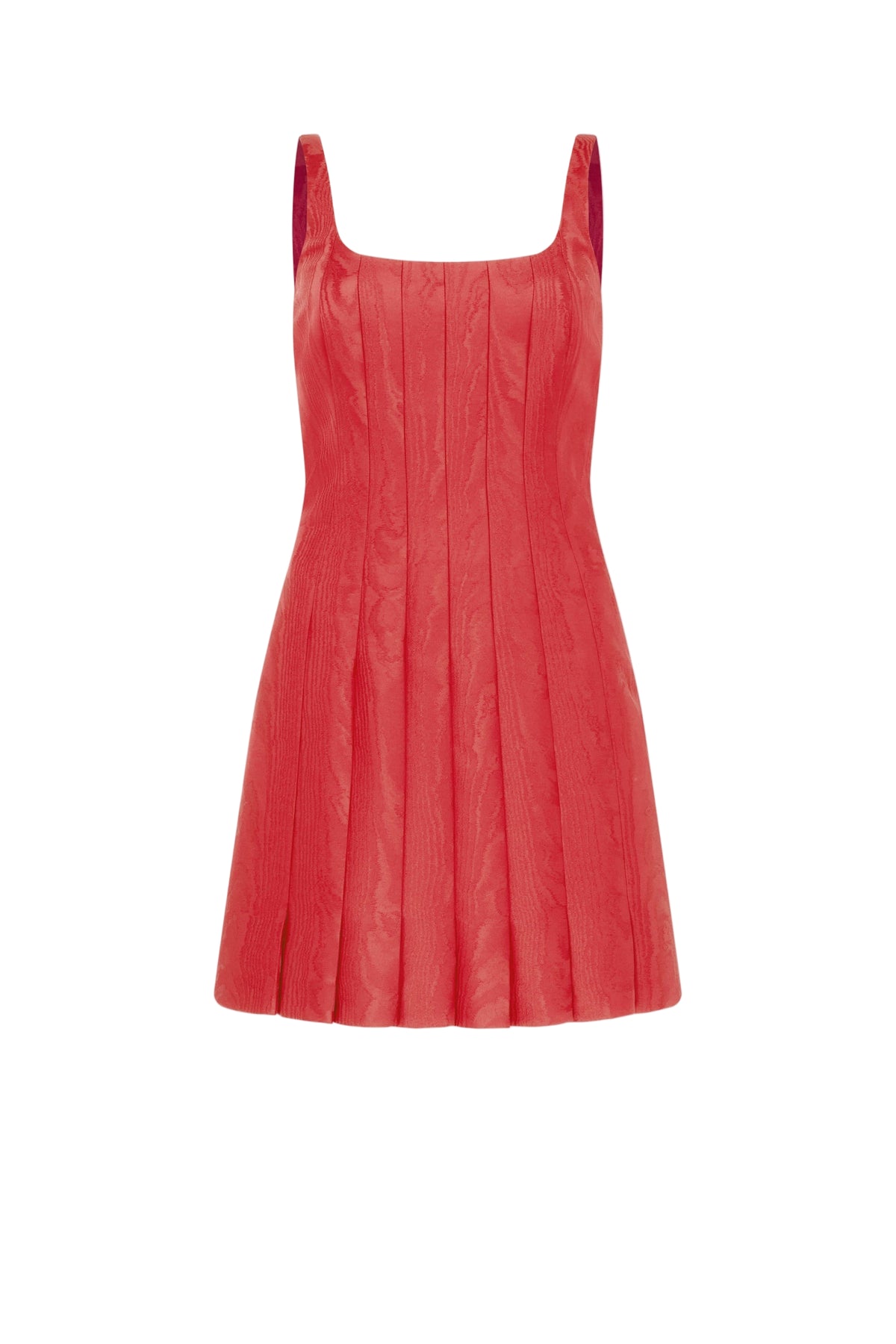Sascha Dress In Red Moire Mikado