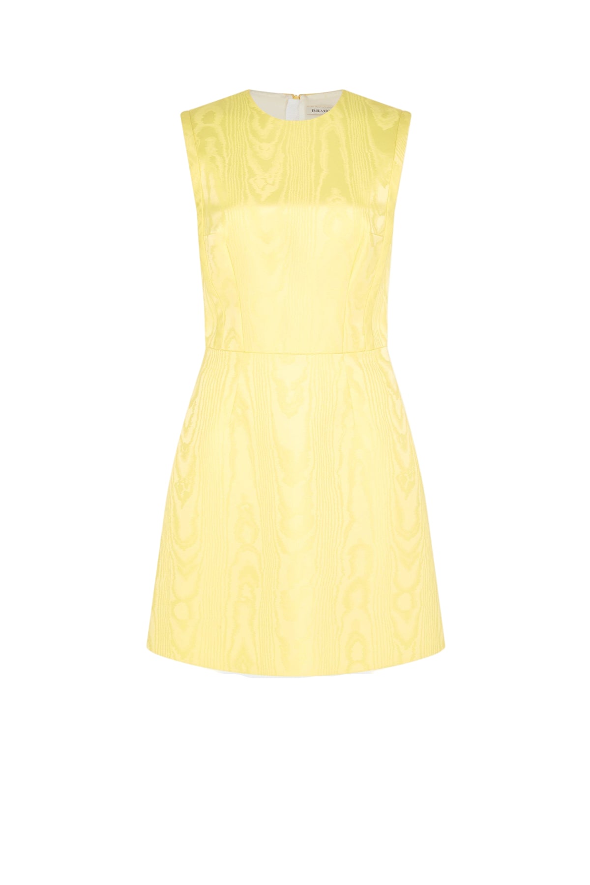 Neelam Dress In Lemon Moire Mikado