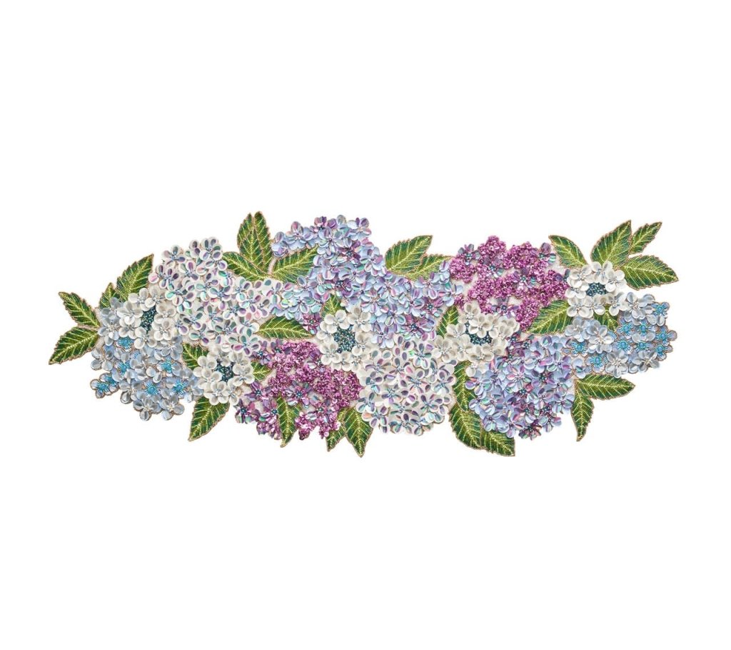 Kim Seybert, Inc.Hydrangea Table Runner in MultiTable Runners