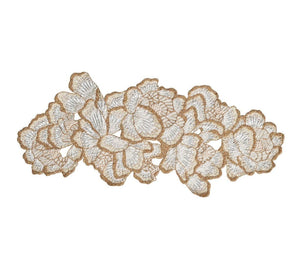 Kim Seybert, Inc.Botanica Table Runner in White, Gold, & SilverTable Runners