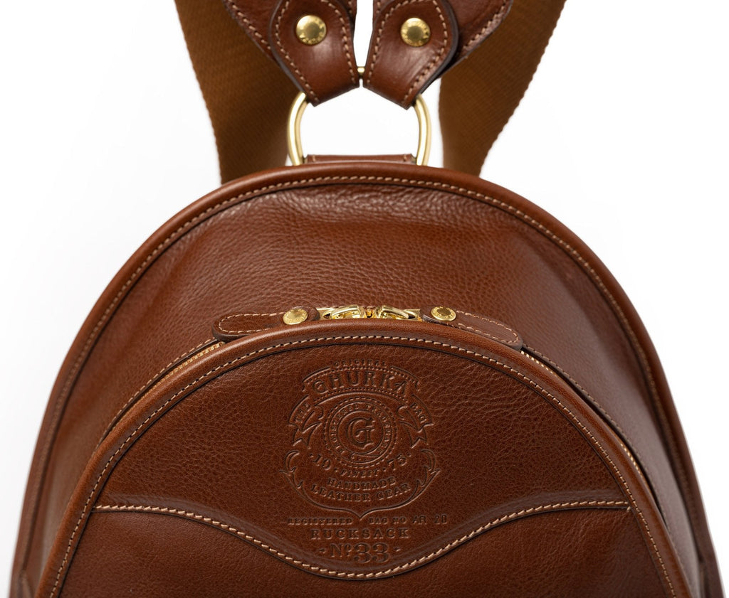 chestnut dublin leather backpack Rucksack No. 33 in Vintage Leather