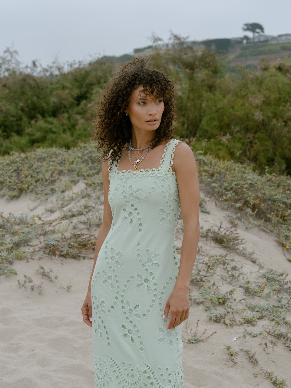 Le Bouquet Maxi Dress in Sage
